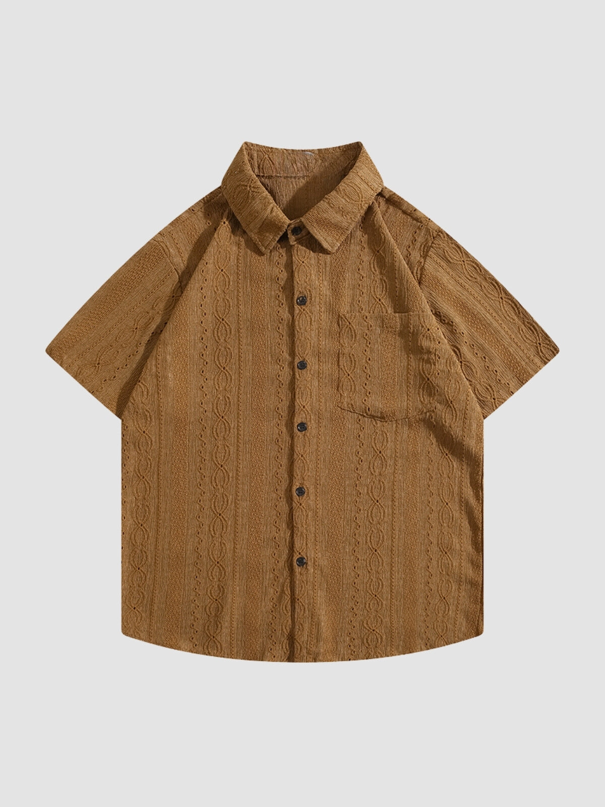 MV Retro Japanese Half-Sleeved Linen Shirt