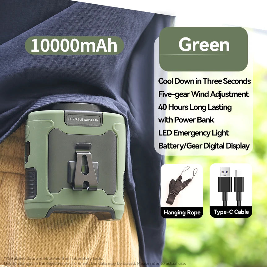 Portable Outdoor Waist Fan