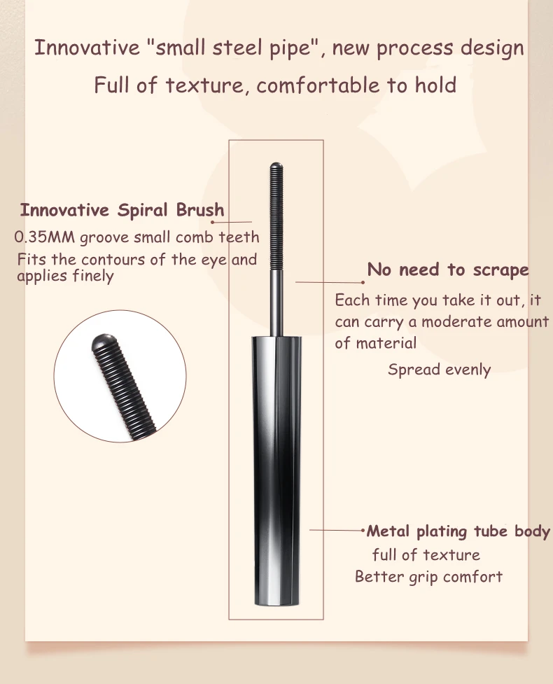 ProCurl Mascara - High Elastic Brush, Long-Lasting, Nourishing Formula