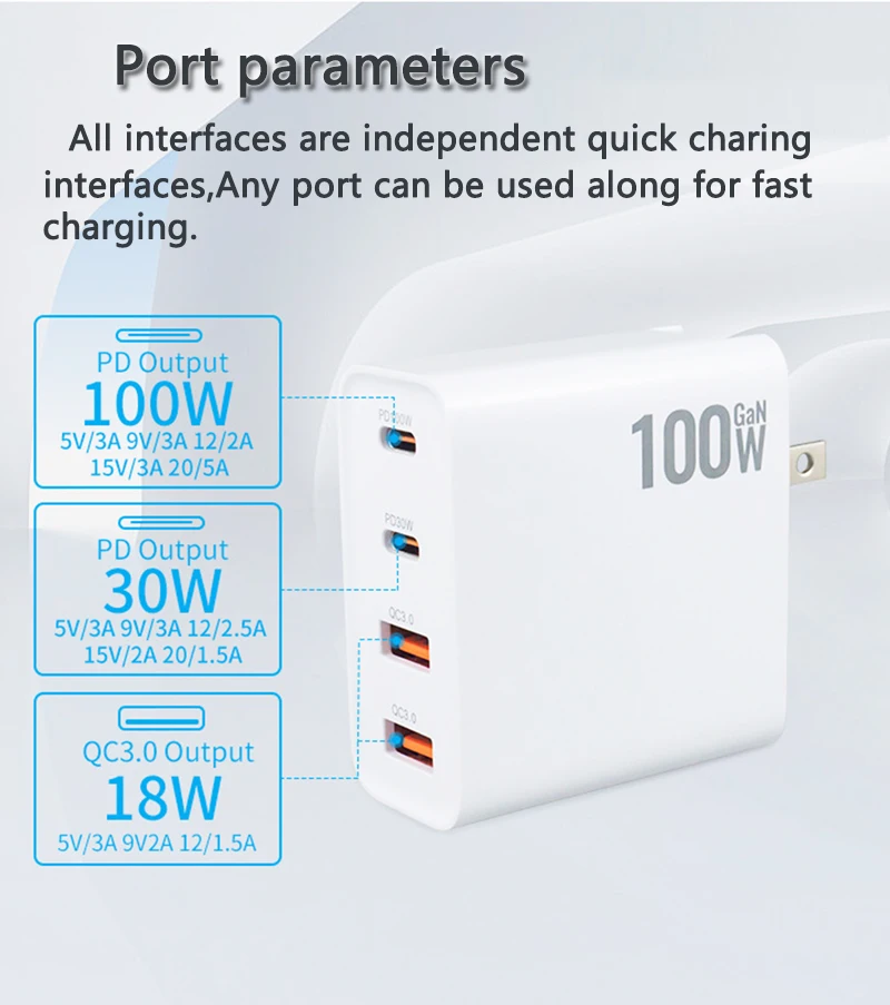 Quick Fast Universal Charging Station - Charge Mobile, Macbook, iPod and iPad at the same time