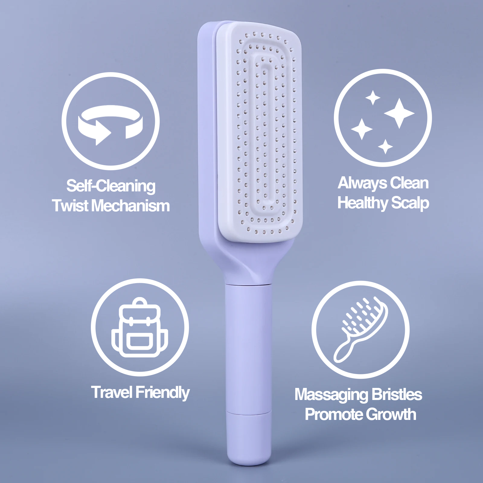 Self Cleaning Hair Brush