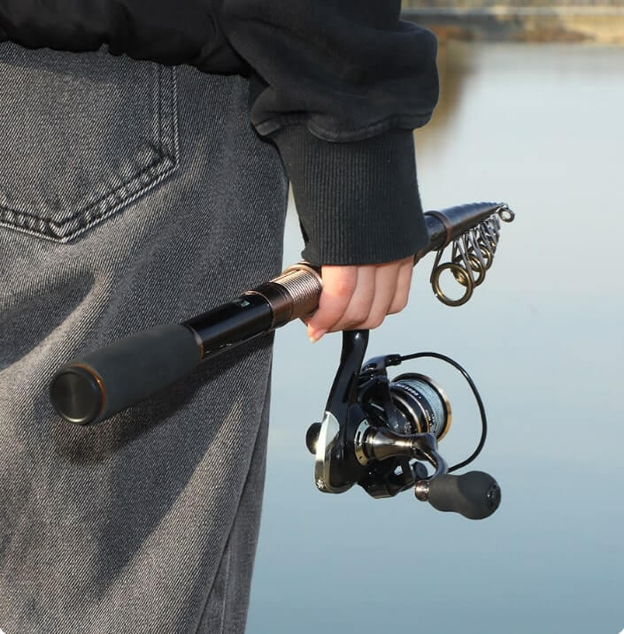 Spirebuzz ApexHunter Telescopic Fishing Rod + Reel Combos