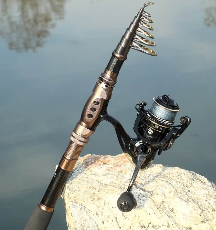 Spirebuzz ApexHunter Telescopic Fishing Rod + Reel Combos