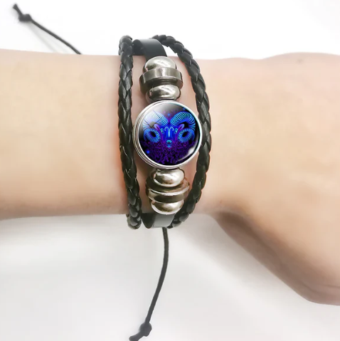 Spiritio Zodiac Leather Bracelet