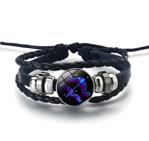 Spiritio Zodiac Leather Bracelet