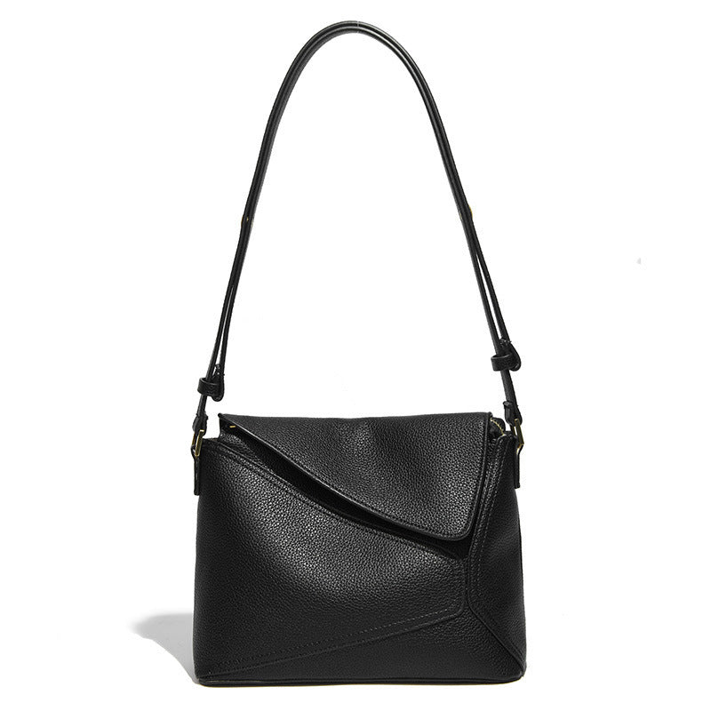 Stylish Soft Leather Geometric Design Women's Tote Bag