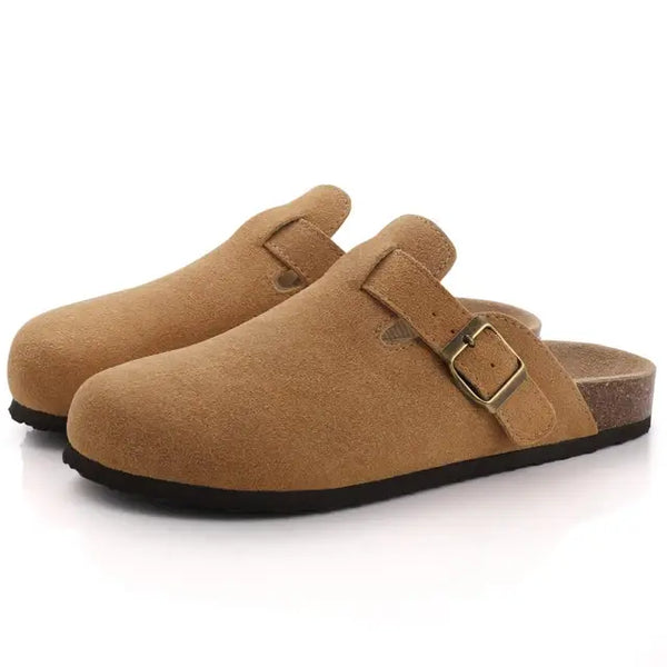 Suede Boston Clogs