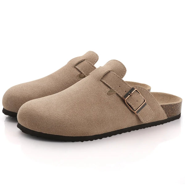 Suede Boston Clogs