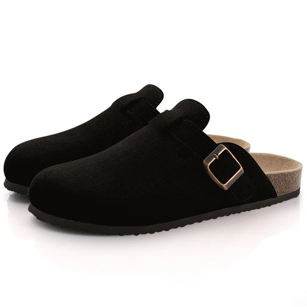 Suede Boston Clogs