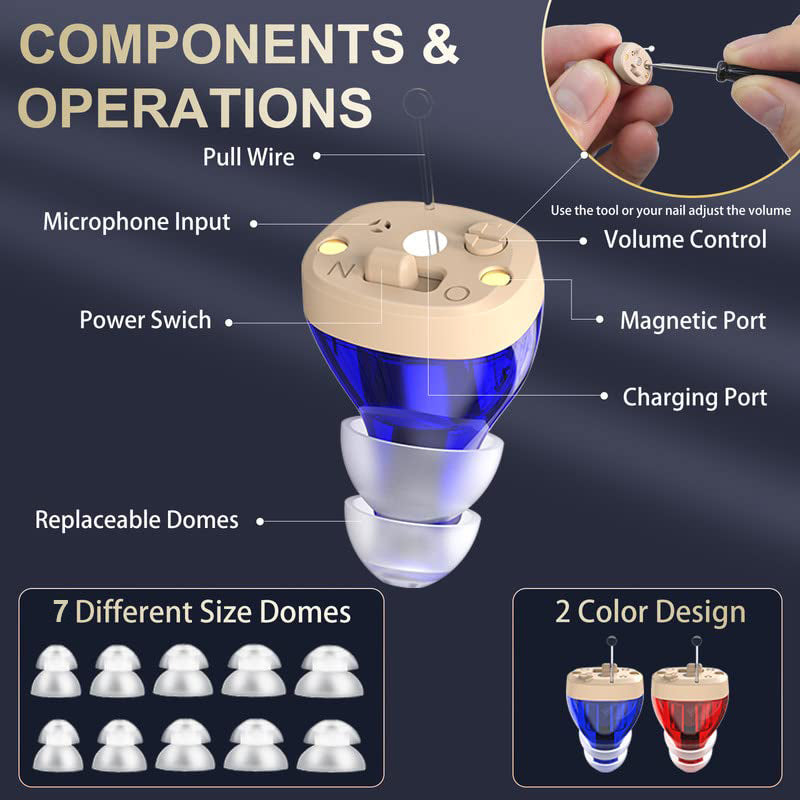 Wireless Rechargeable Hearing Aids