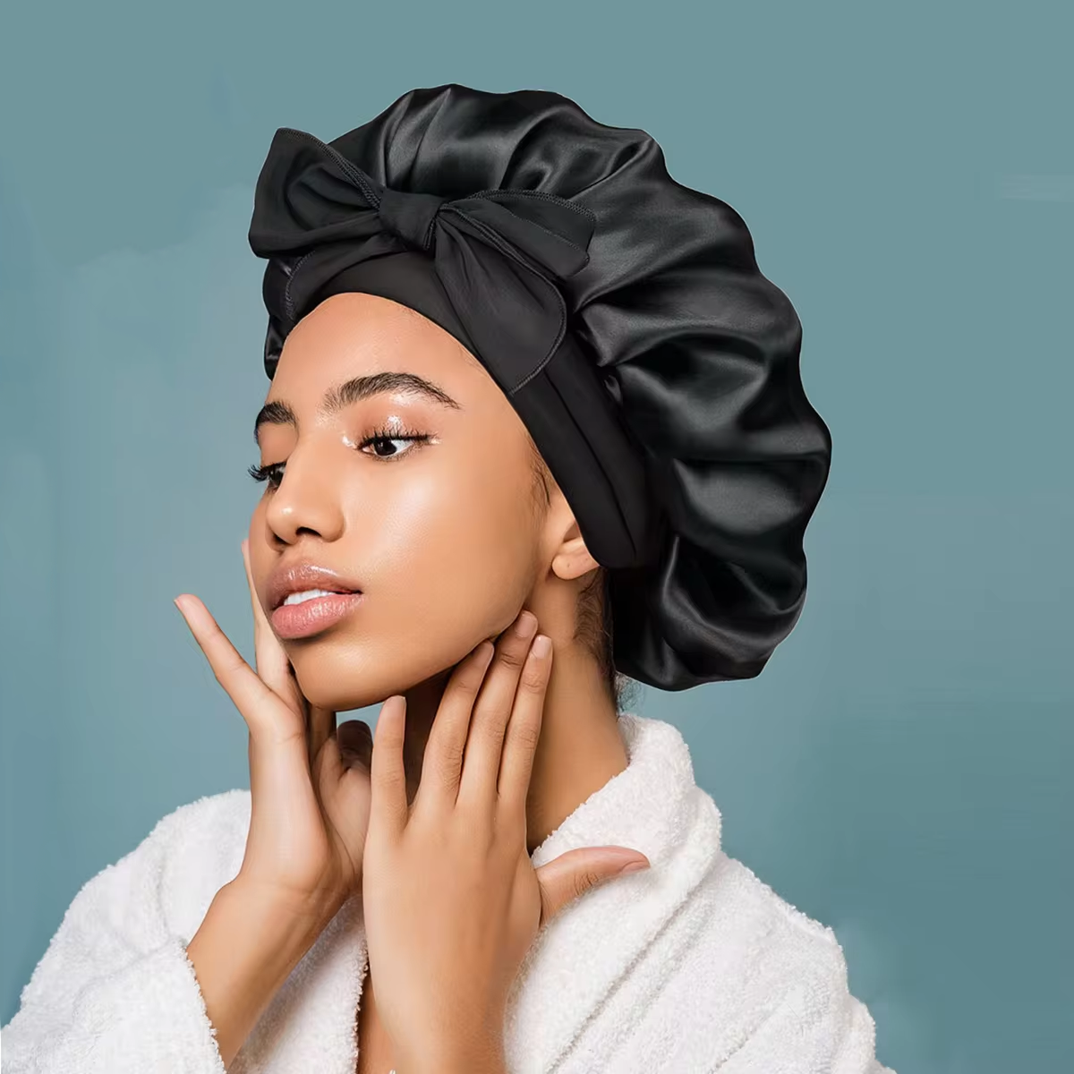 100% Pure Silk Hair Protection Bonnet