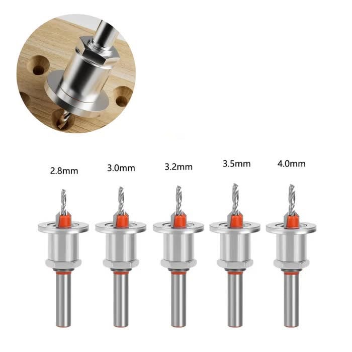 5Pcs Countersink Drill Bit Set