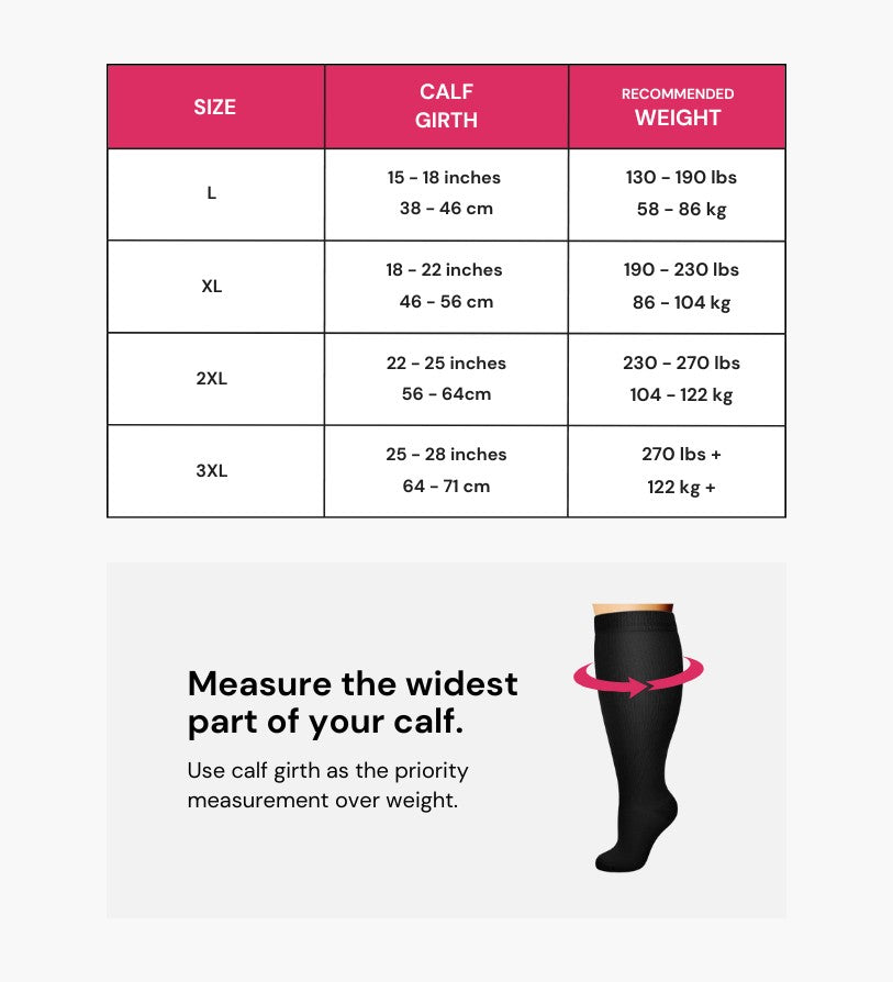 Advanced Wide Compression Socks For Pain Relief