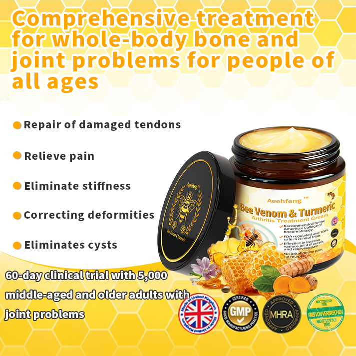 Aeehfeng Bee Venom&Turmeric Arthritis Treatment Cream (Specializing in orthopedic conditions and joint pain)