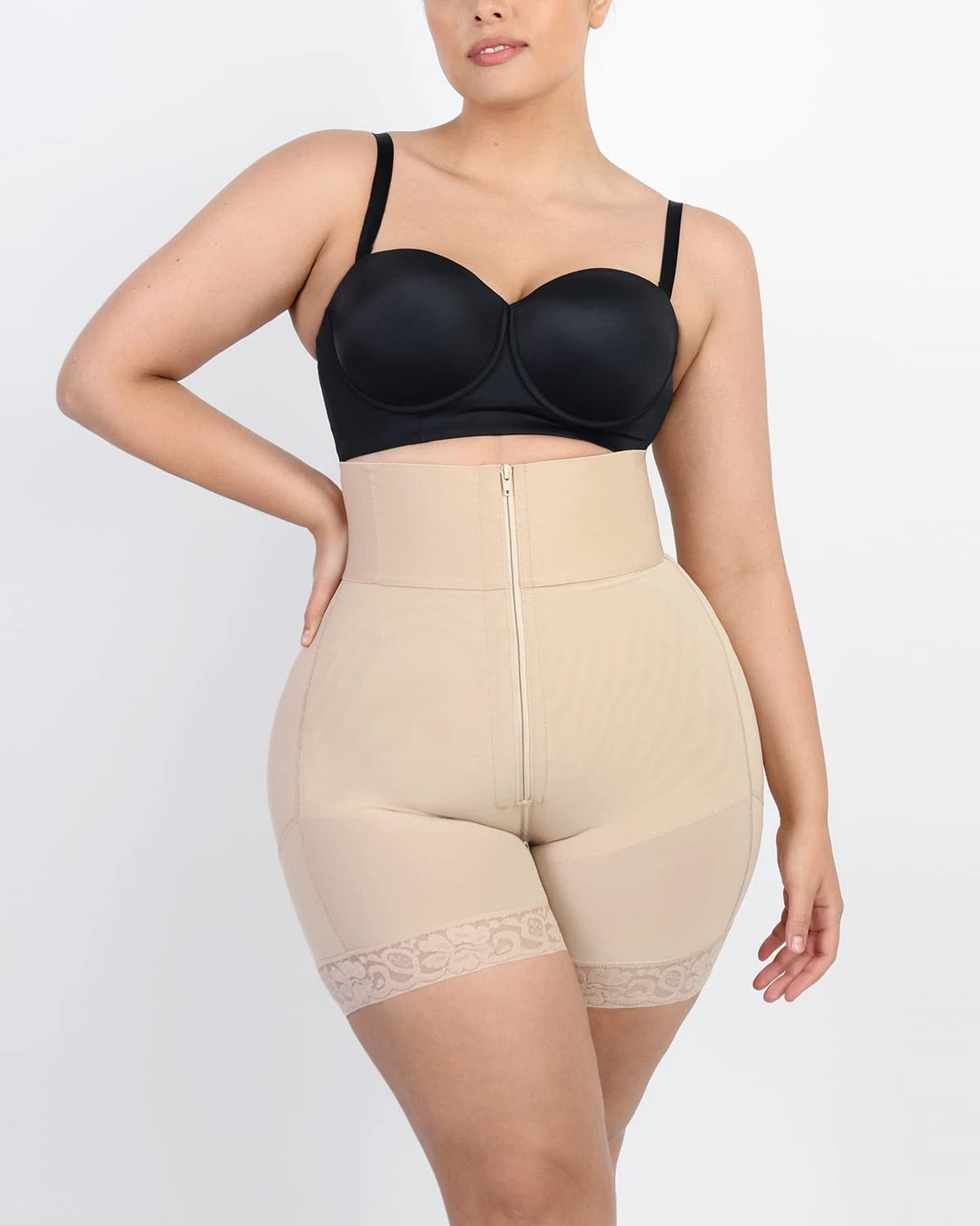 Boned High Waist Shaper Shorts