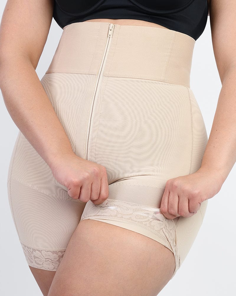 Boned High Waist Shaper Shorts