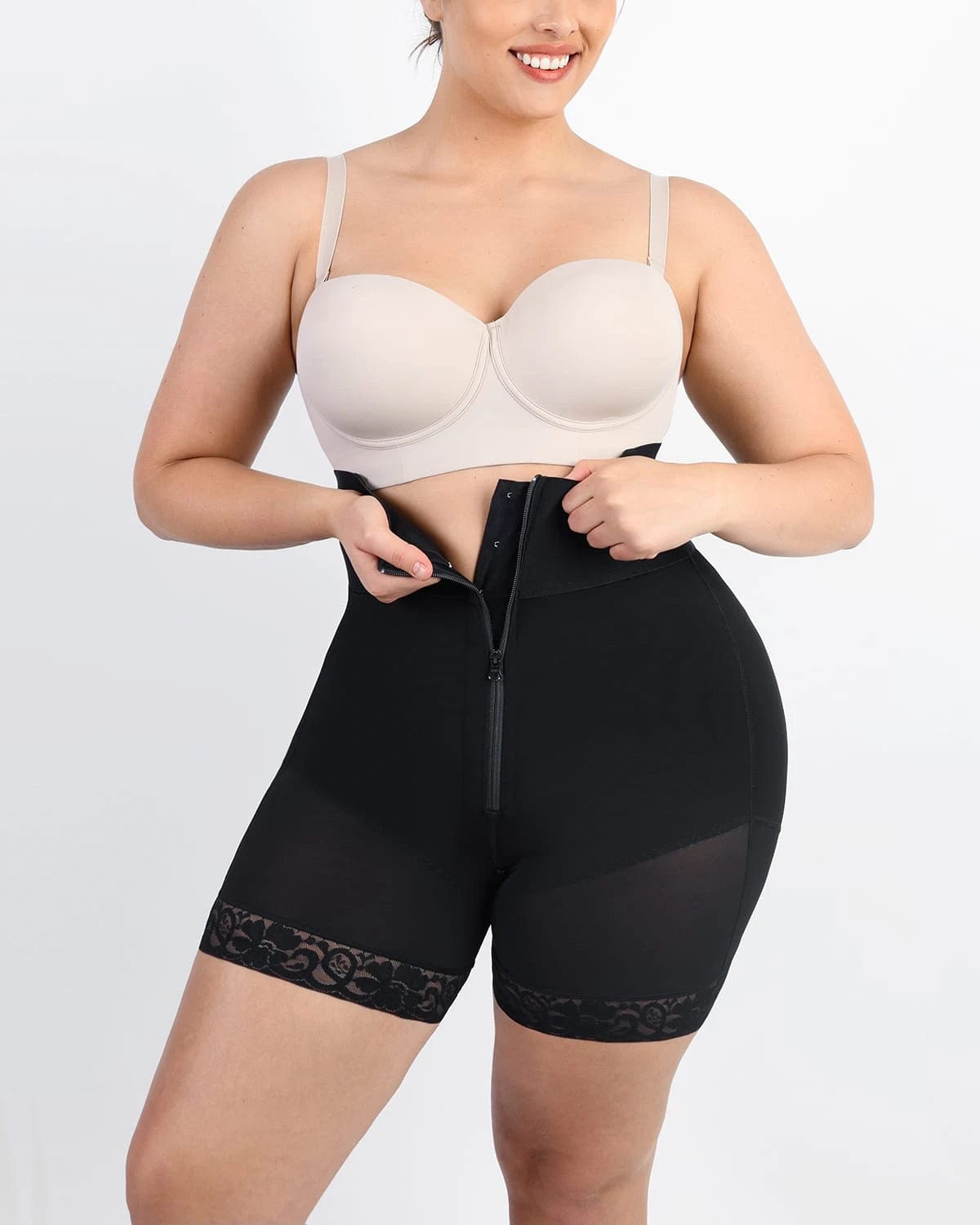 Boned High Waist Shaper Shorts