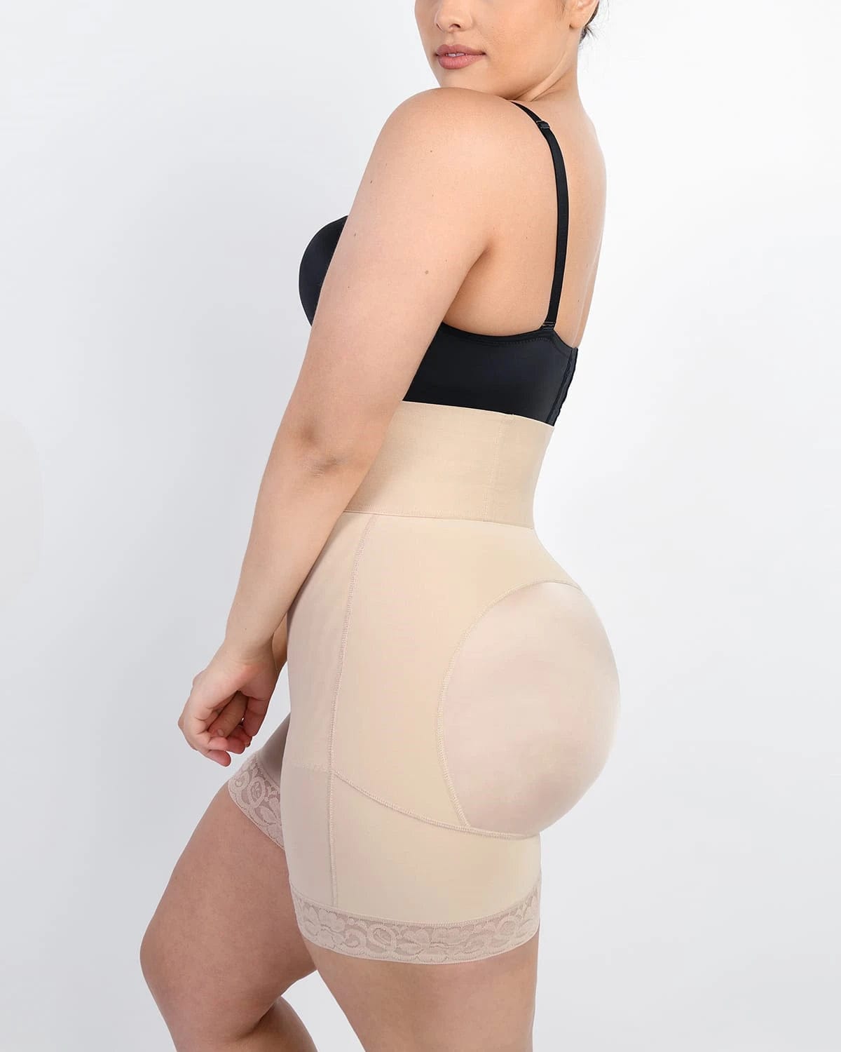 Boned High Waist Shaper Shorts