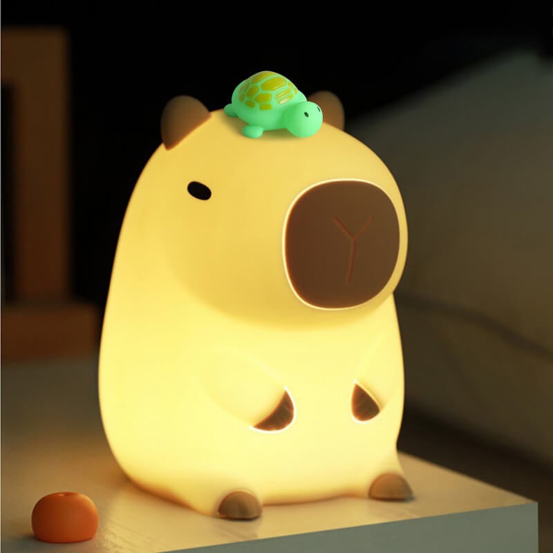 Capybara Squishy Silicone LED Night Light – Perfect Gift for Kids and Girls