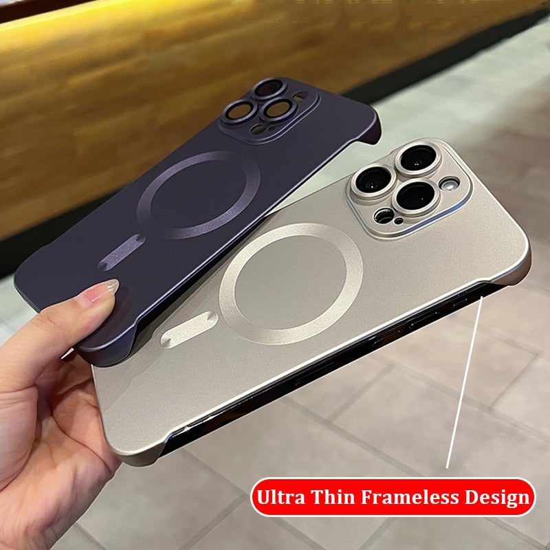 Frameless Matte Ultra Thin Magnetic iPhone Case