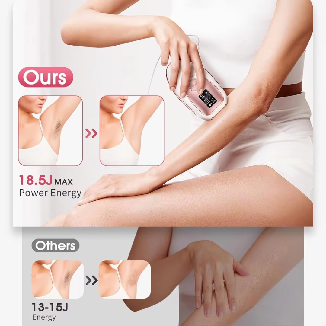 Hair Removal Laser Epilator - Comfortable, soothing hair removal experience