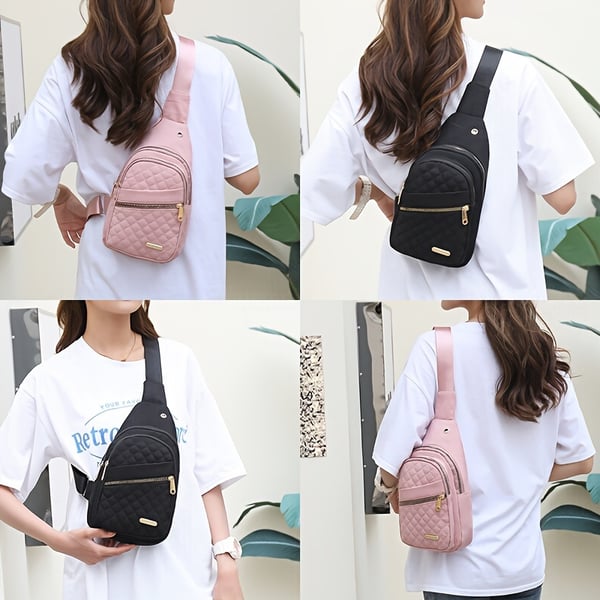 Last Day Sale 49% OFF - Anti-Theft Embroidery Solid Color Crossbody Bag for Daily Travel