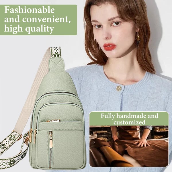 Last Day Sale 49% OFF - Anti-Theft Embroidery Solid Color Crossbody Bag for Daily Travel