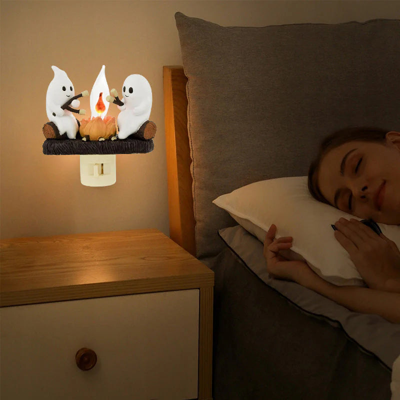 Last Day Sale Price | 2024 Ghost Campfire Flickering Nightlight