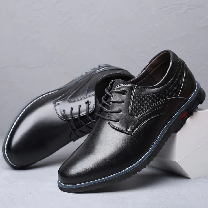 Lisse No-Stripe Orthopedic Dress Shoes