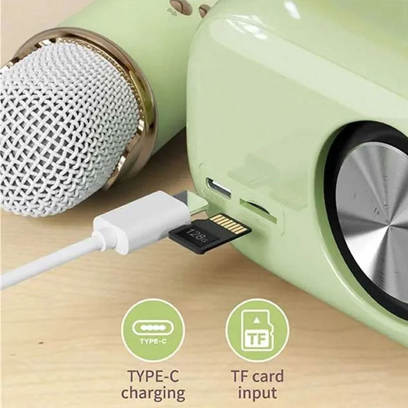 Mini Karaoke Machine Portable Bluetooth Speaker