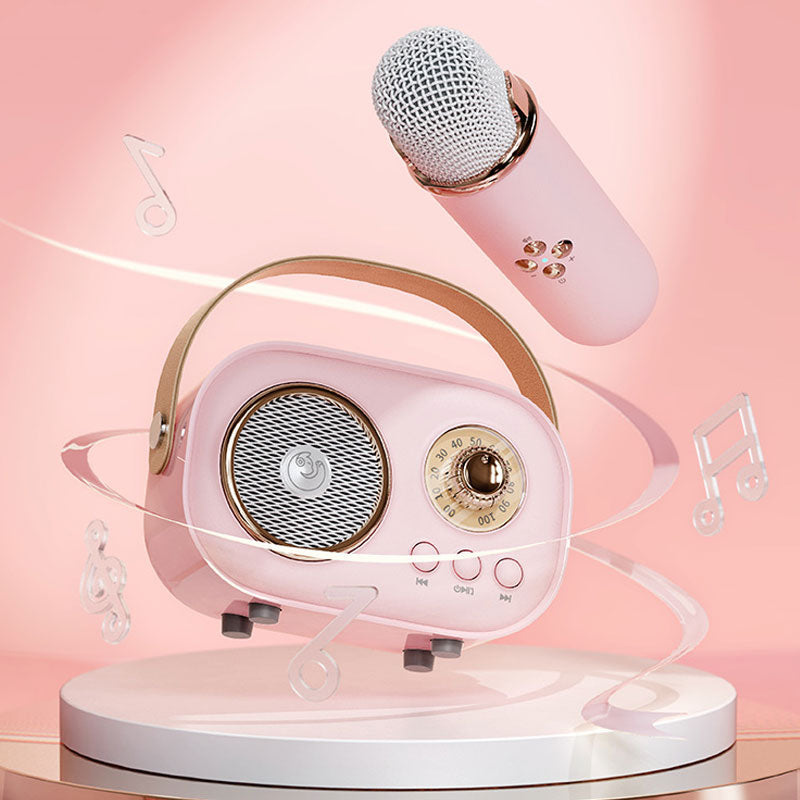 Mini Karaoke Machine Portable Bluetooth Speaker