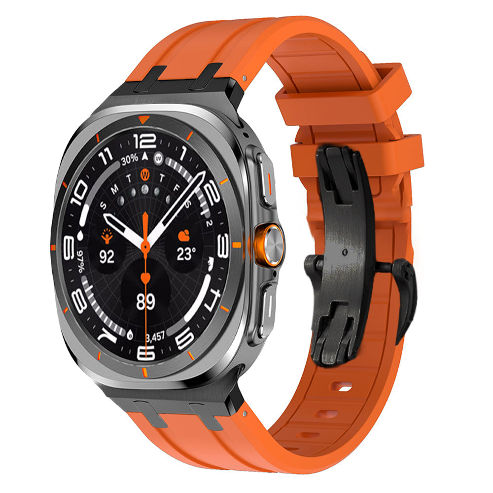 NEW AP Thick Silicone Band With Titanium Adapter For Samsung Watch Ultra