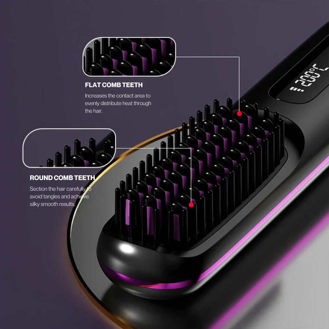 Portable Hair Straightener Brush