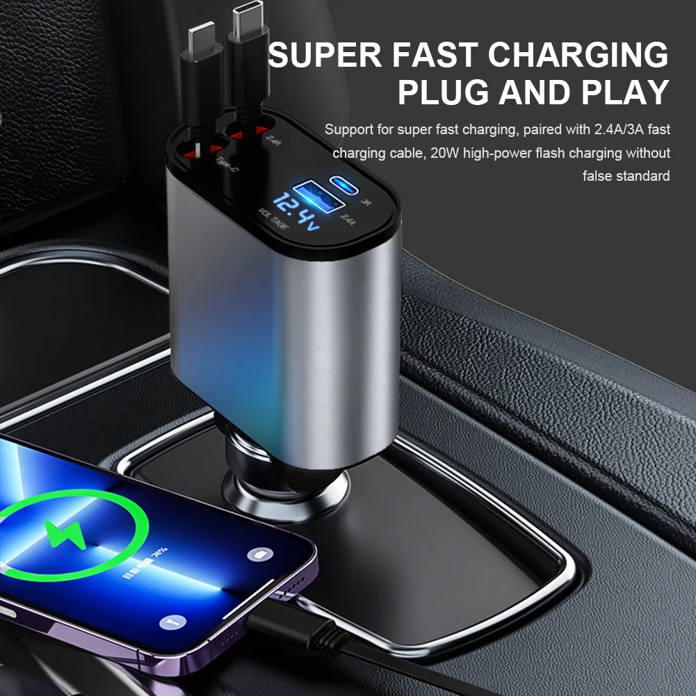 PowerPro 4-in-1 Car Charger Adapter