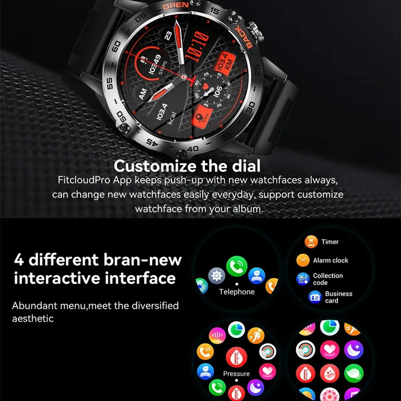 Smart Watch Men Outdoor Sport Fitness