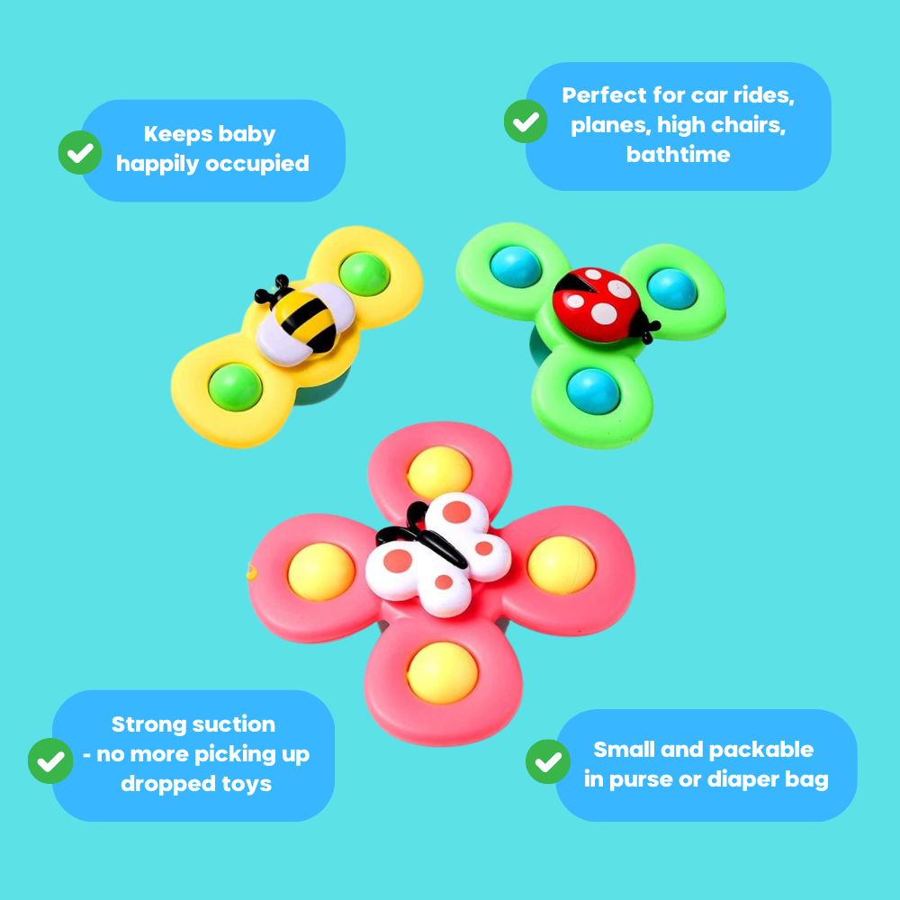 SpinFidgy - Baby Sensory Spinner Toys