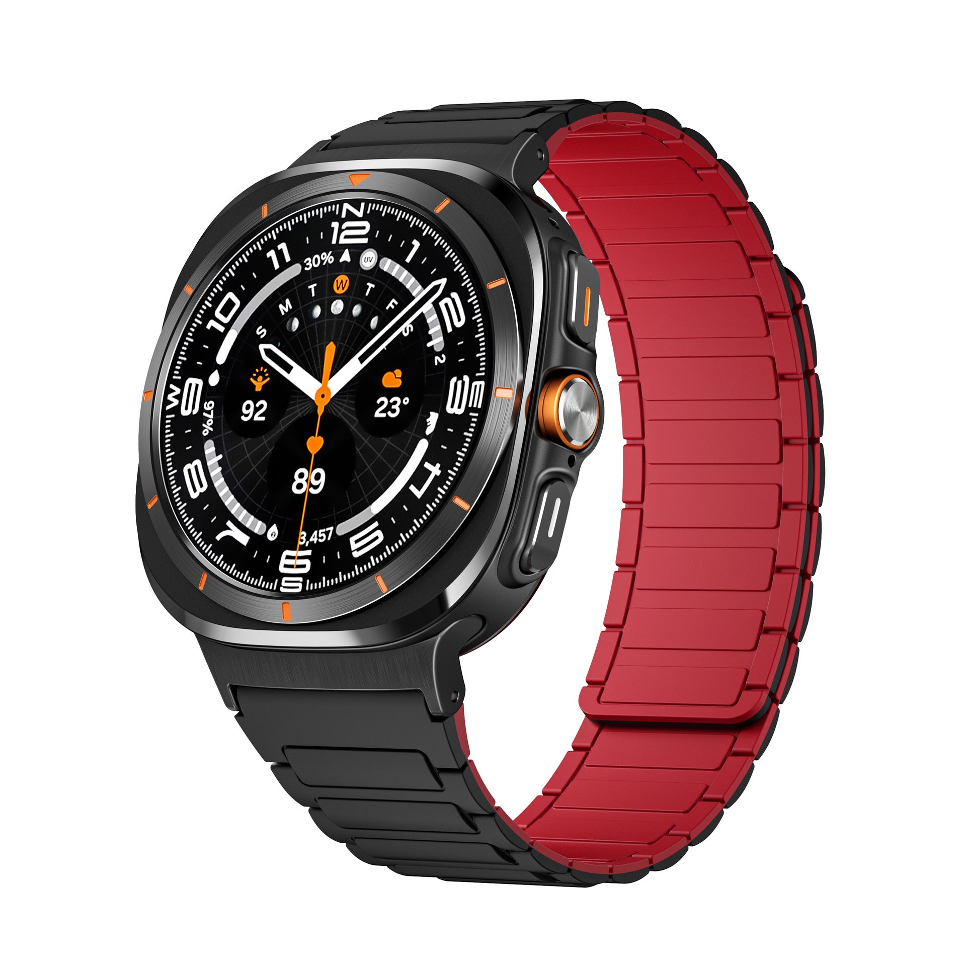 Sports Silicone Magnetic Band For Samsung Watch 7 Ultra