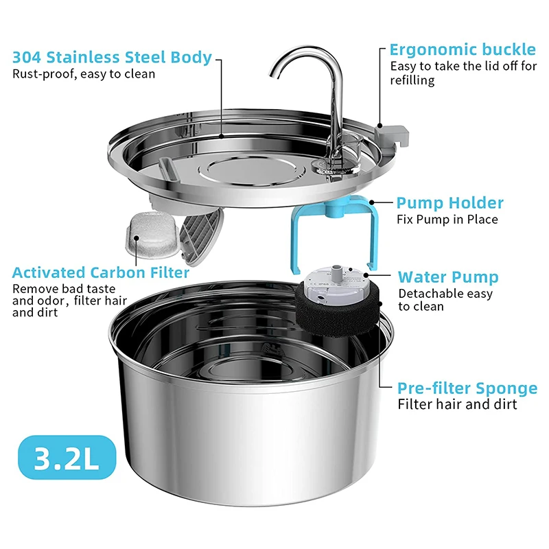 Stainless Steel Fountain BUNDLE