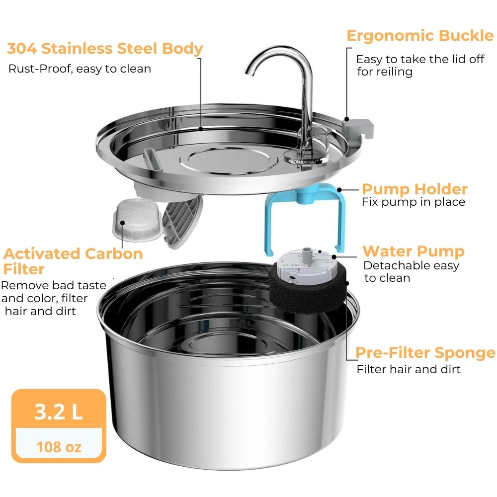 Stainless Steel Fountain BUNDLE