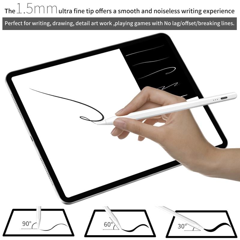 Stylus Pen for iPad, with Palm Rejection Tilt Sensitivity