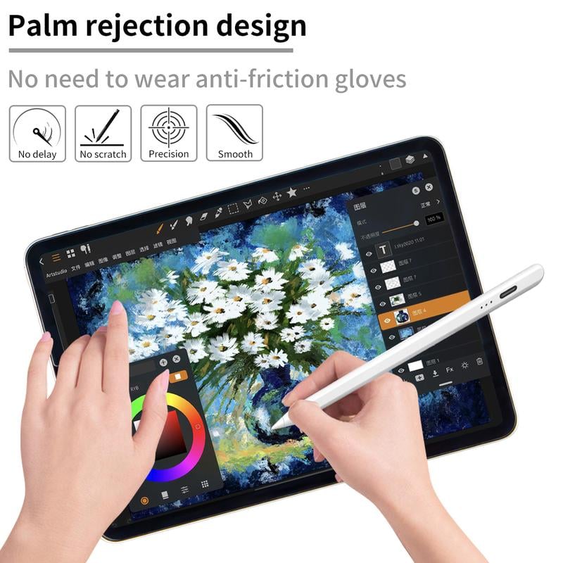 Stylus Pen for iPad, with Palm Rejection Tilt Sensitivity