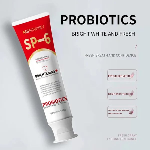 Super Probiotic - 6 Toothpaste with 6 Probiotics oalance Oral microbiota strength