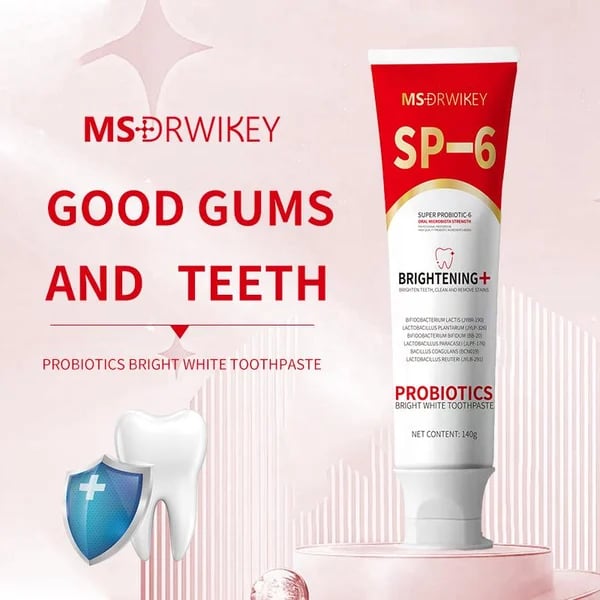 Super Probiotic - 6 Toothpaste with 6 Probiotics oalance Oral microbiota strength