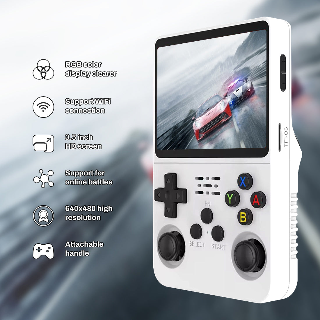 The Fastest Handheld Console – 15.000 Games – 3.5″ IPS Screen