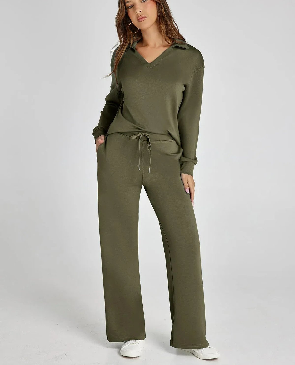 Women's 2 Piece Sets Outfits Casual Long Sleeve Sweatsuits Sets