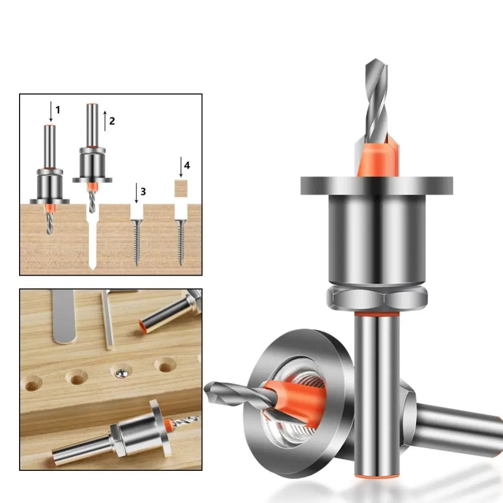 5Pcs Countersink Drill Bit Set