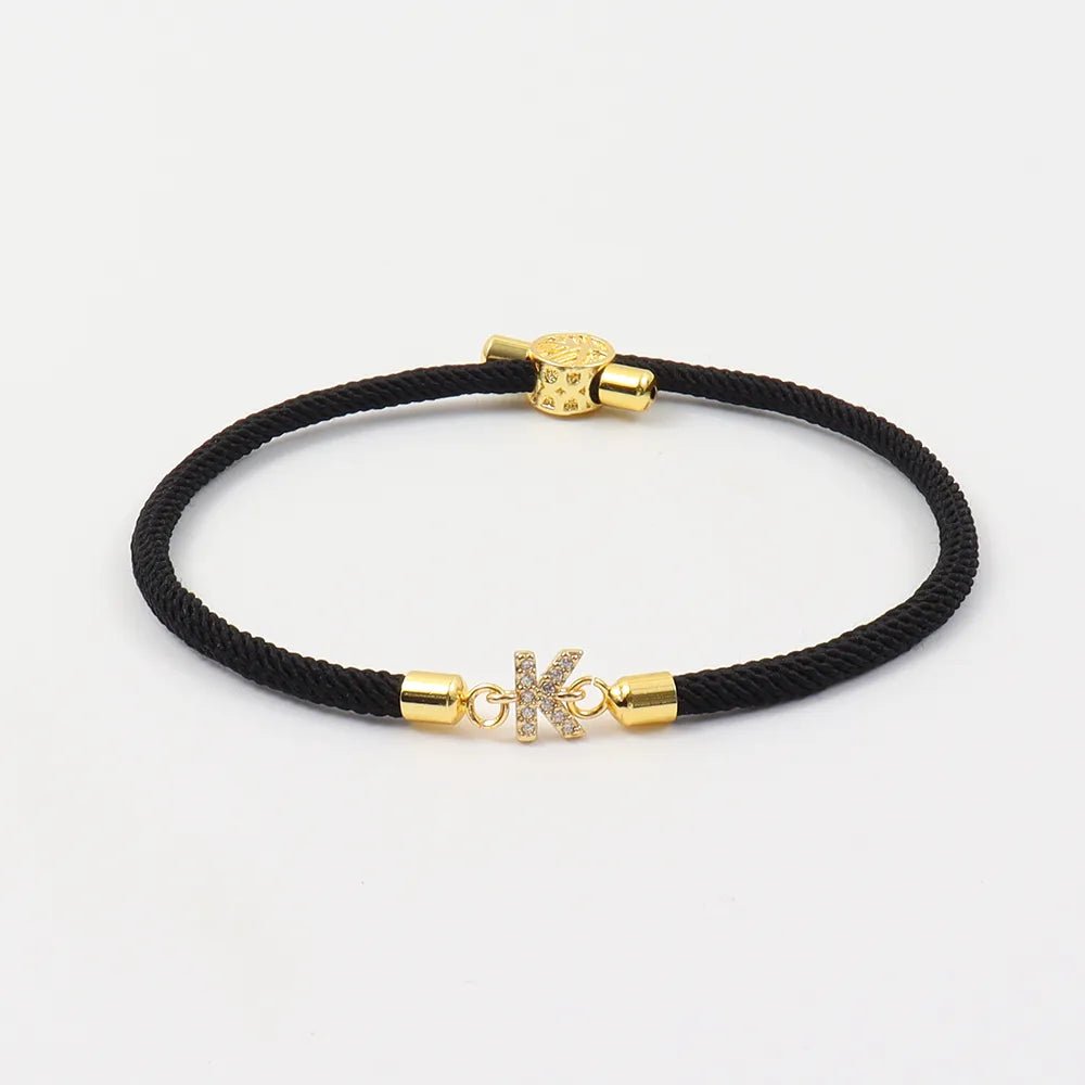 Adjustable Letter Initial Bracelets