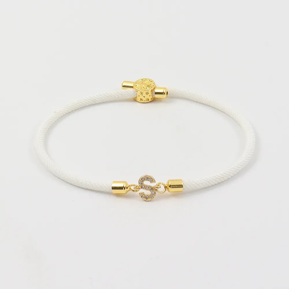 Adjustable Letter Initial Bracelets