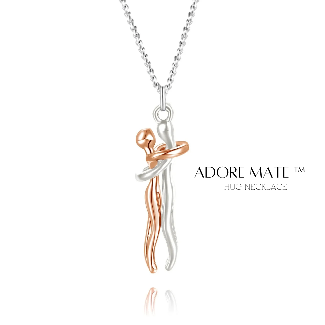 Adore Mate Hug Pendant Necklace