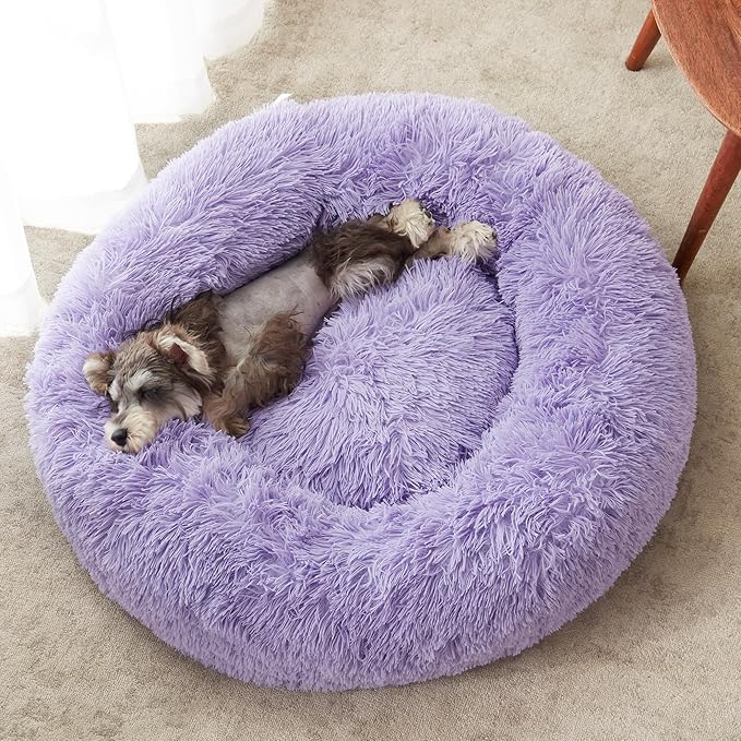 Anti-Anxiety Dog Bed: Calming Plush Bed for Dogs and Cats